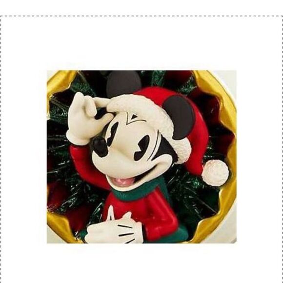 Disney Mickey and Minnie Mouse Holiday Tree Topper NWT - Picture 3 of 9